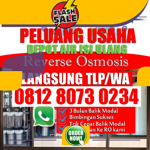 WA 0812 8073 0234 JASA PEMASANGAN AIR RO WERU