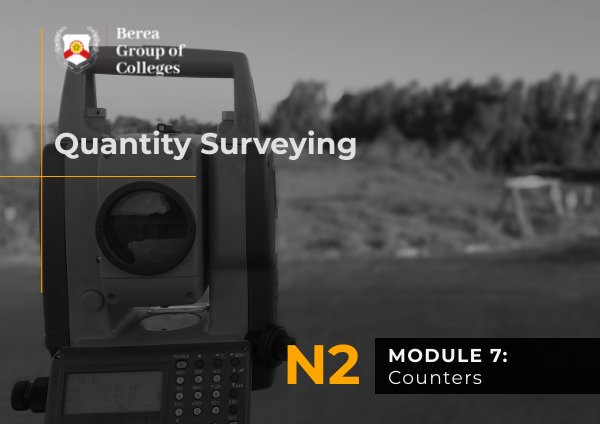 Quantity Surveying N4 - Module 12 by siyabongam