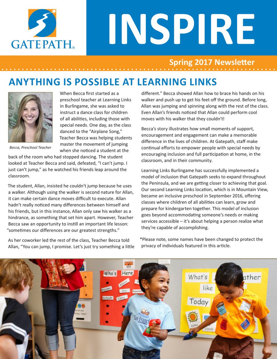 Gatepath - 2017 Spring Newsletter by Gatepath - Flipsnack