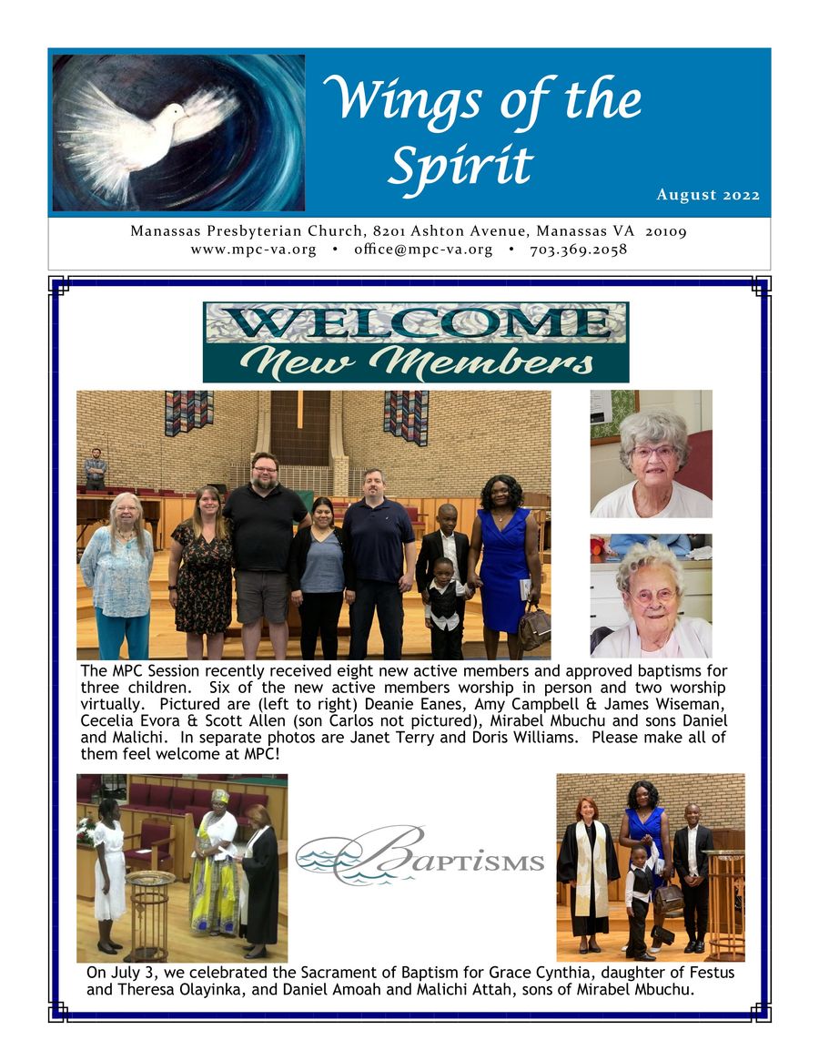 Aug 2022 Newsletter by Manassas... - Flipsnack