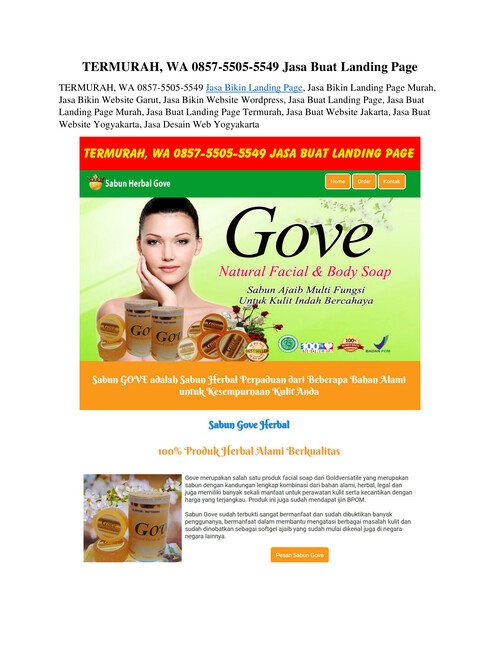 TERMURAH, WA 0857-5505-5549 Jasa Buat Landing Page