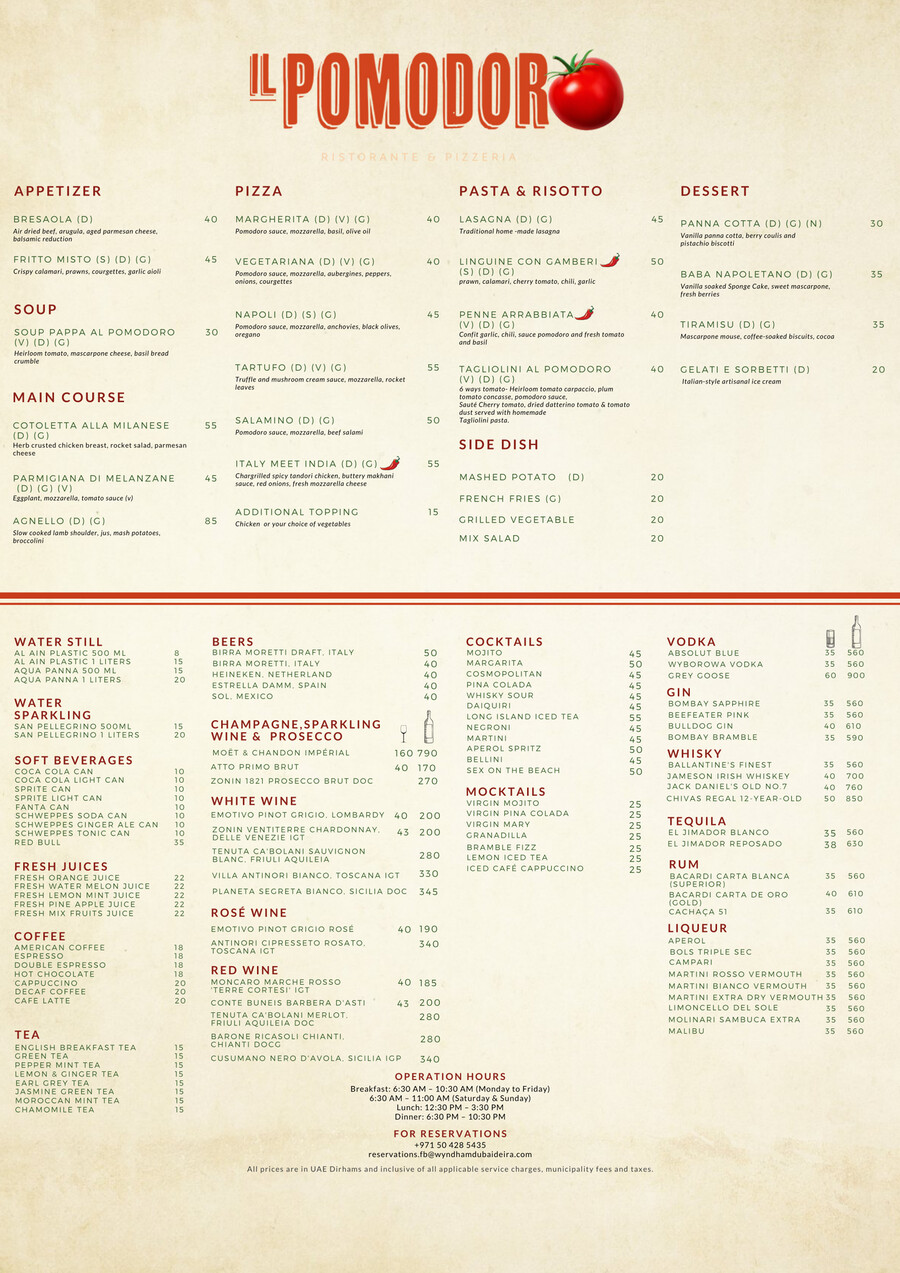 Il Pomodoro Menu by Shayne - Flipsnack