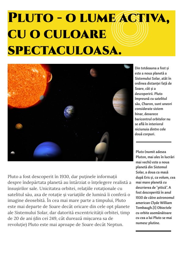 Proiect informatica by Mitrea Camelia - Flipsnack