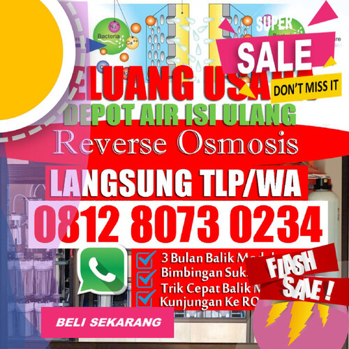 WA 0812 8073 0234 JASA PEMASANGAN AIR RO GEBANG