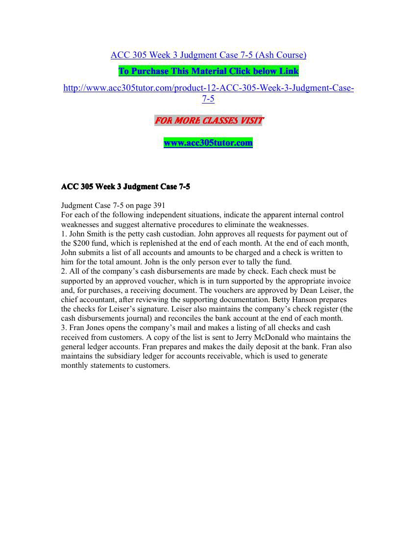 Acc 305 week 1 acc305 week 1 essay 03 picture