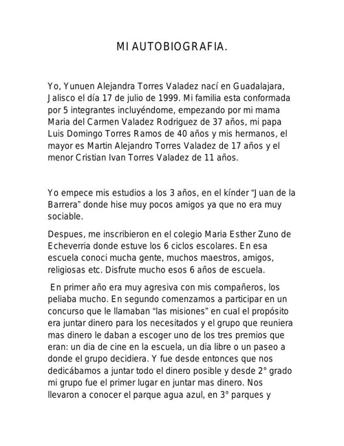 MI AUTOBIOGRAFIA by Yunuen Torres Flipsnack