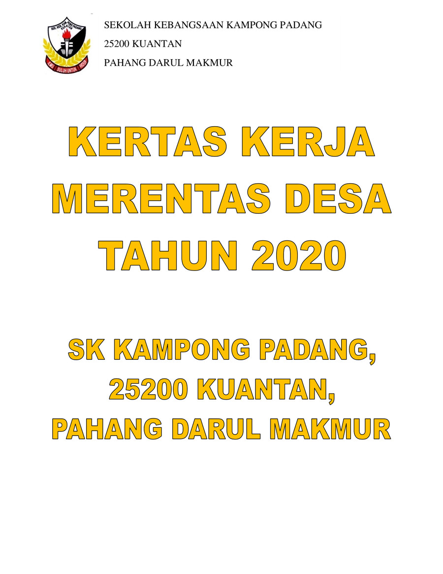 Kertas kerja merentas desa 2020 by atiahzip  Flipsnack