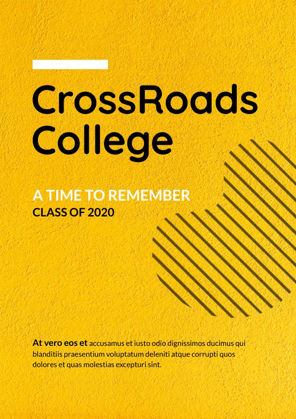 Modern Yearbook Template by Flipsnack templates Flipsnack