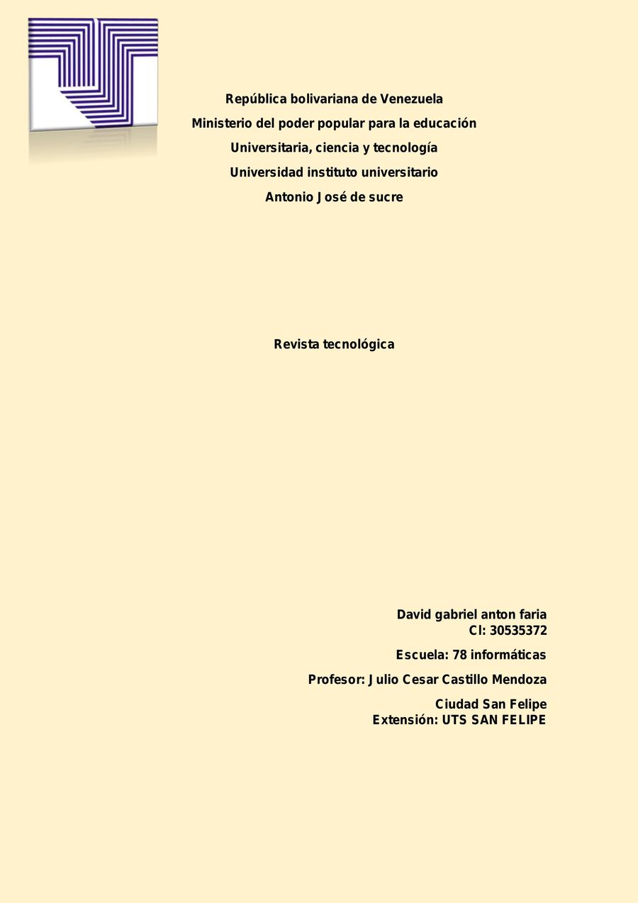 david gabriel anton faria 30535372 revista tenologica by david1 Flipsnack