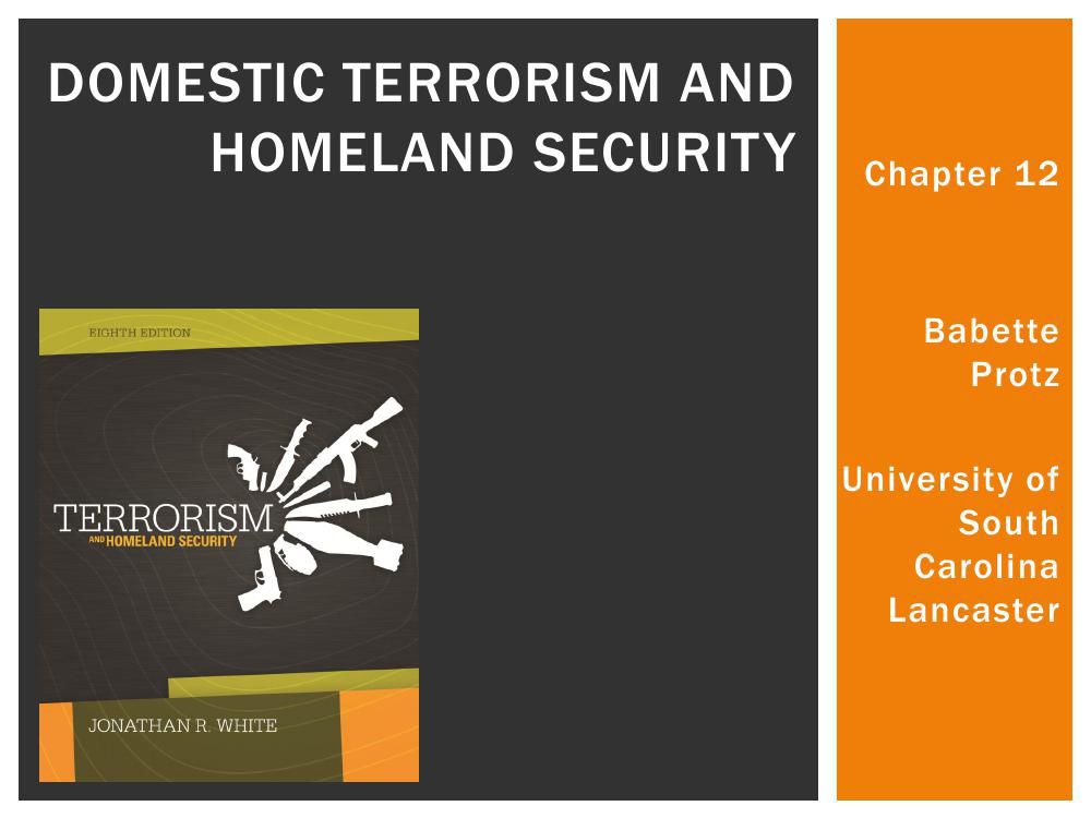 Chapter 12 Domestic Terrorism and Homeland Security by DSC4012 Flipsnack