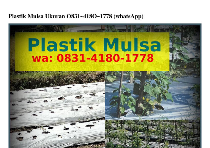Plastik Mulsa Ukuran O831·418O·1778 {WA}