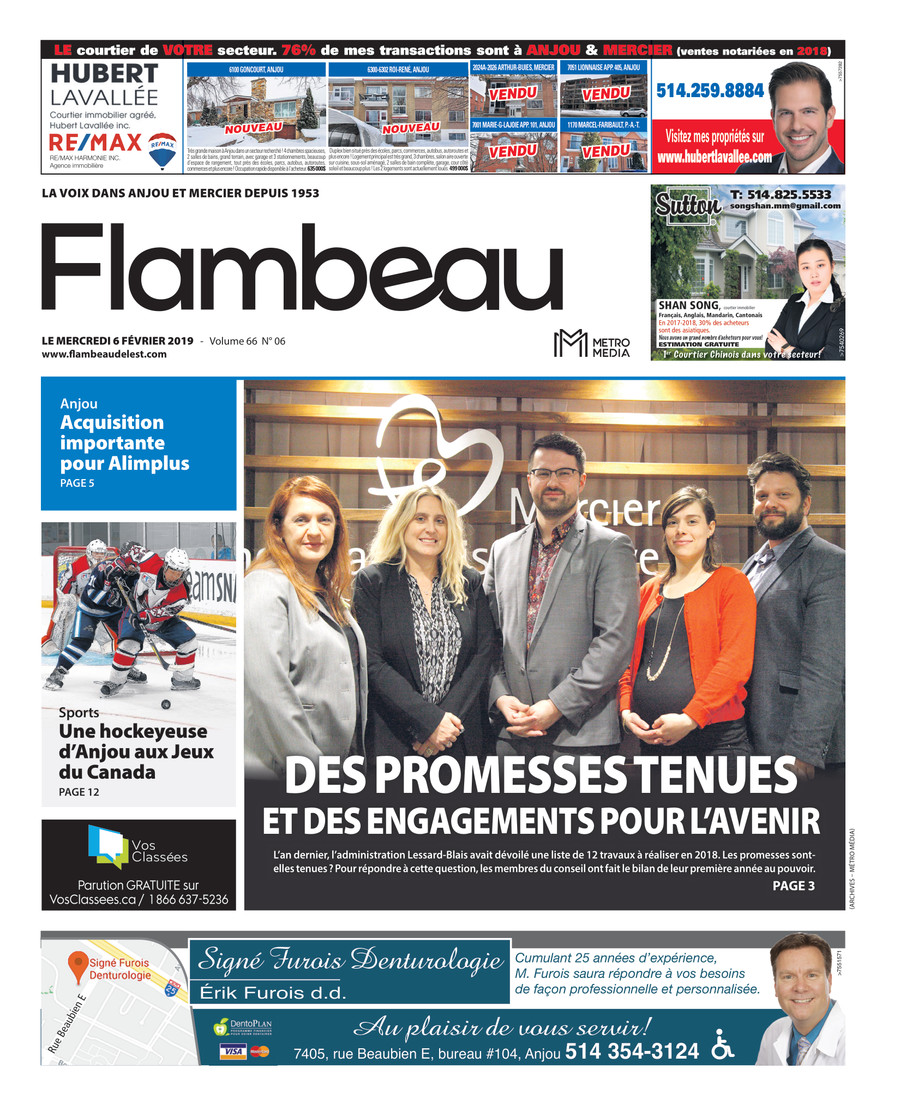 Distribution De Le Flambeau émission De Télévision Flambeau de l’Est - 6 février 2019 by Metro Media - Flipsnack
