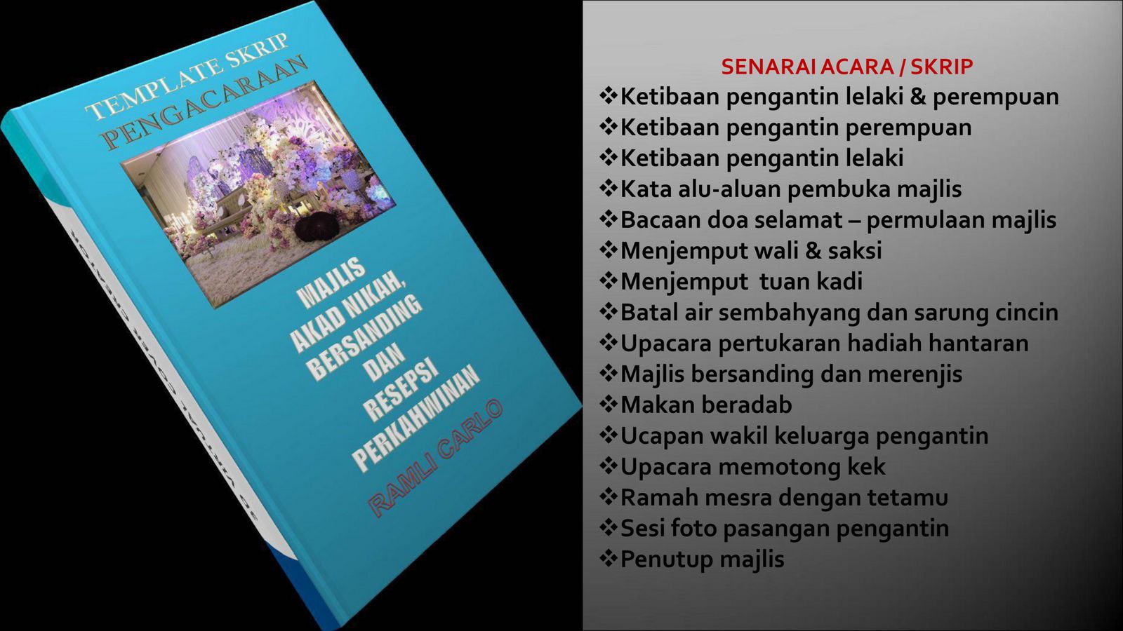 Skrip Majlis Akad Nikah Dan Resepsi Perkahwinan 2018 By Rcarlo Flipsnack