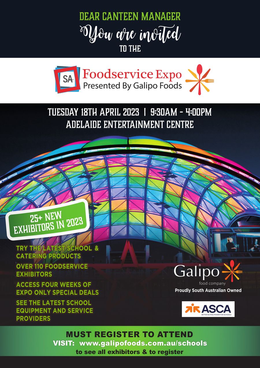 SA Foodservice Expo School Canteen Registration by Darren Grosser