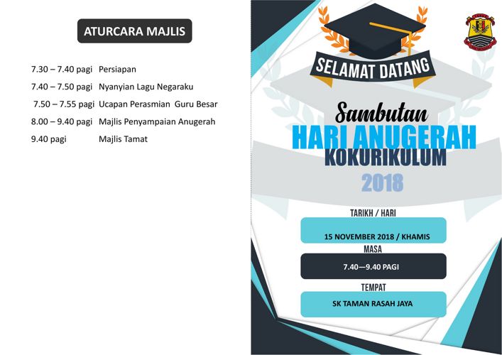 Buku Program Hari Anugerah Kokurikulum