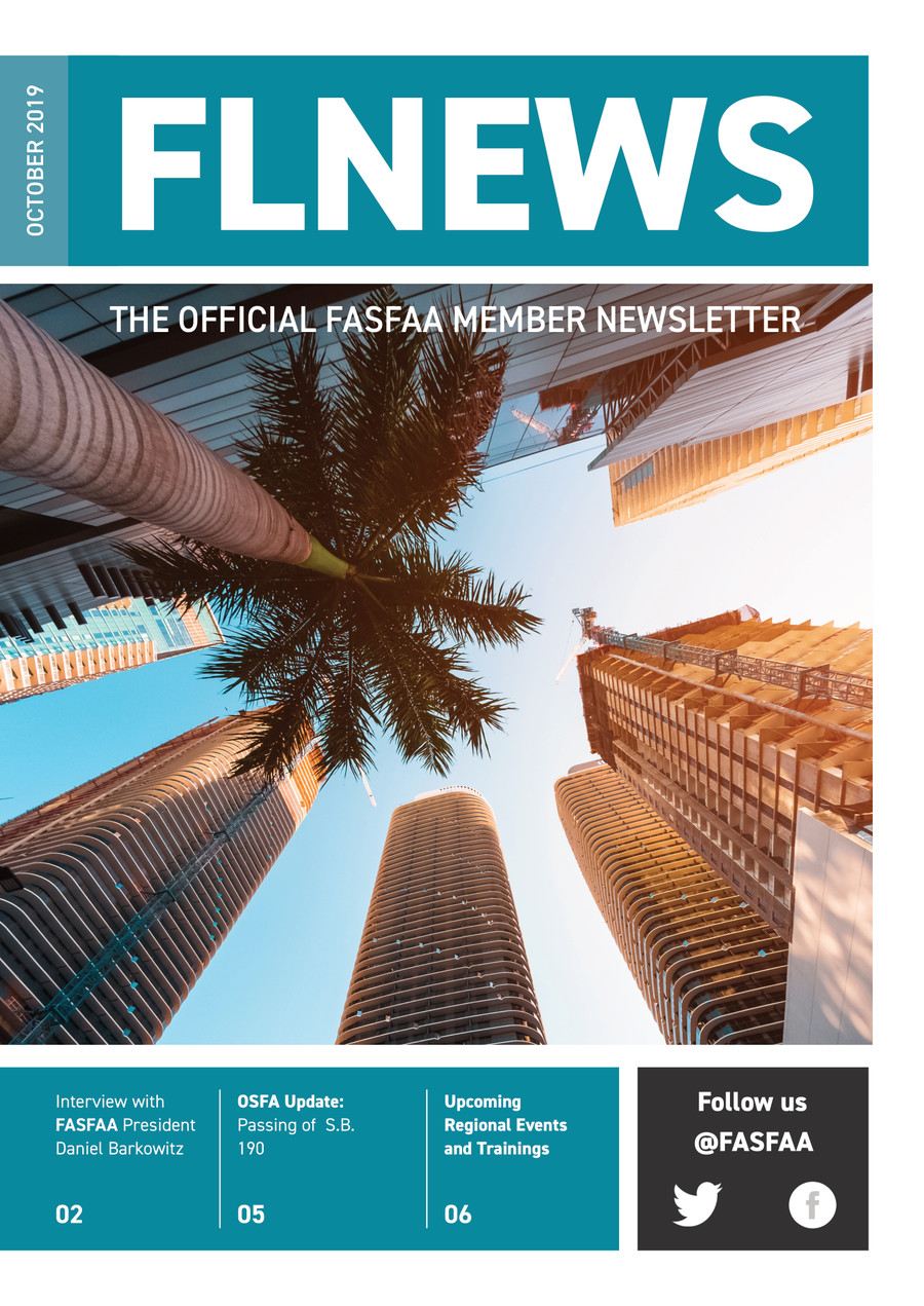 FASFAA newsletter October 2019 by Daniel - Flipsnack