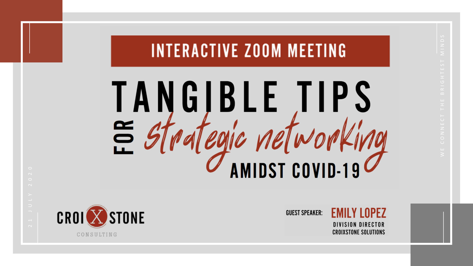 Tangible Tips for Strategic Networking 07_21_2020 by Croixstone