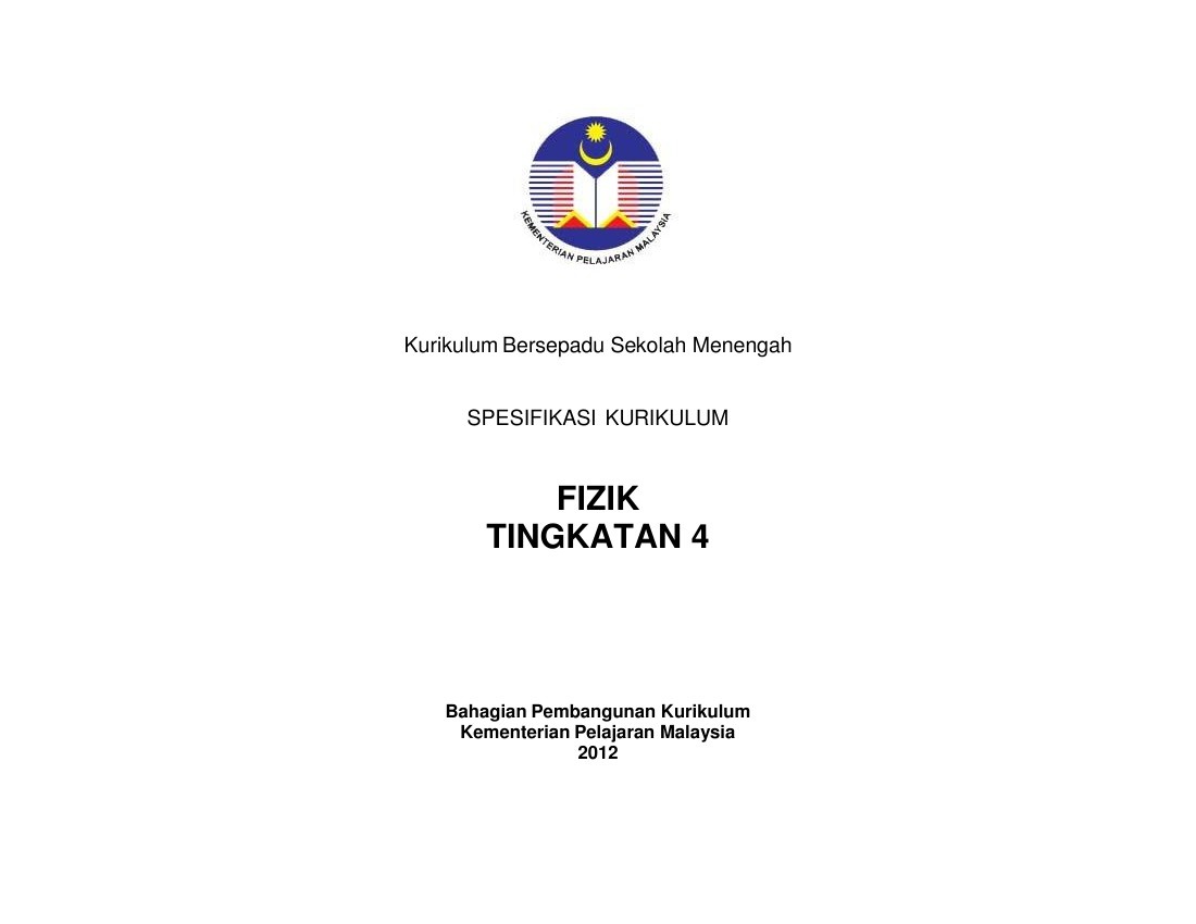 Huraian Sukatan Pelajaran Fizik Tingkatan 4 by Lim Kim ...