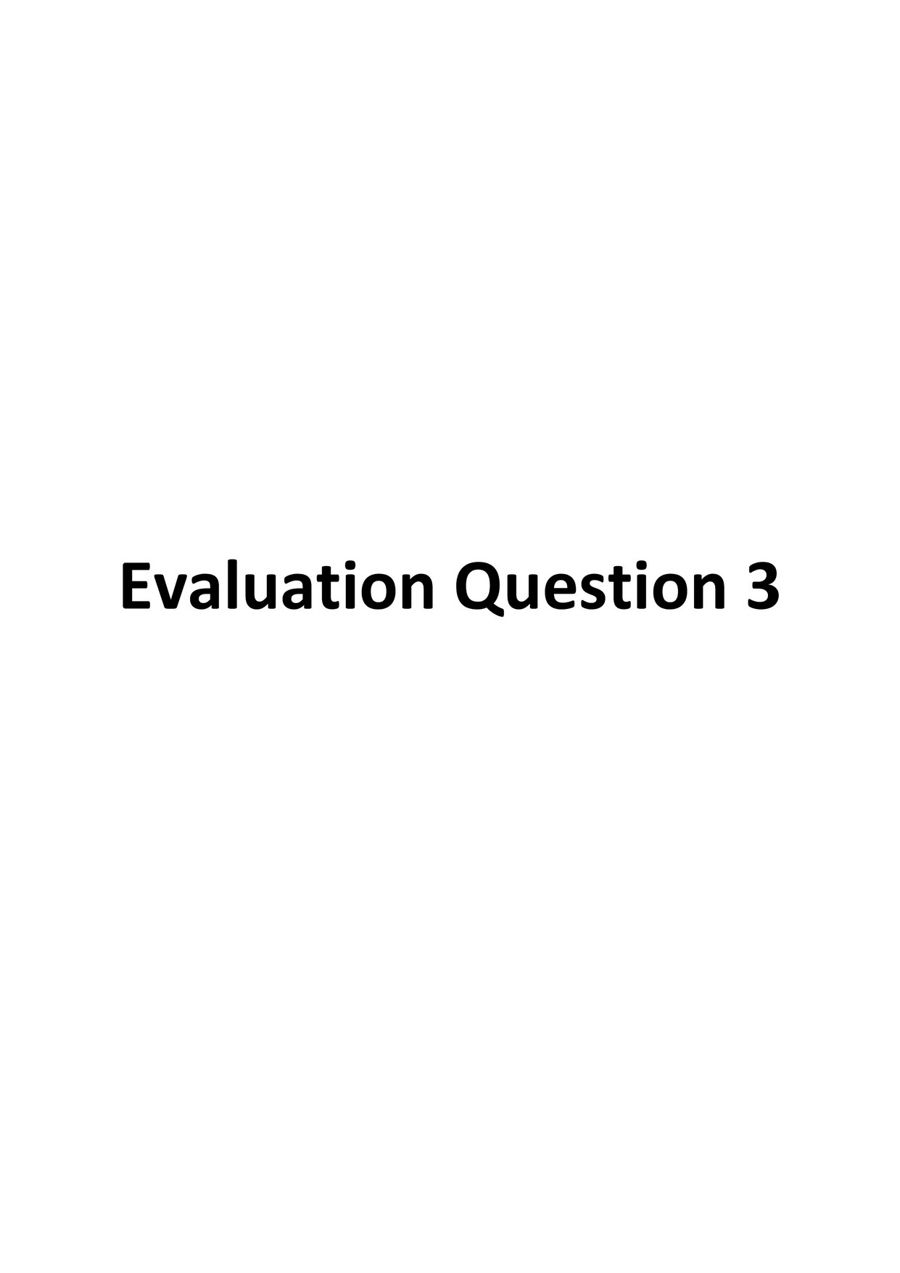 Evaluation Question 3 by harrypaulmedia123 - Flipsnack