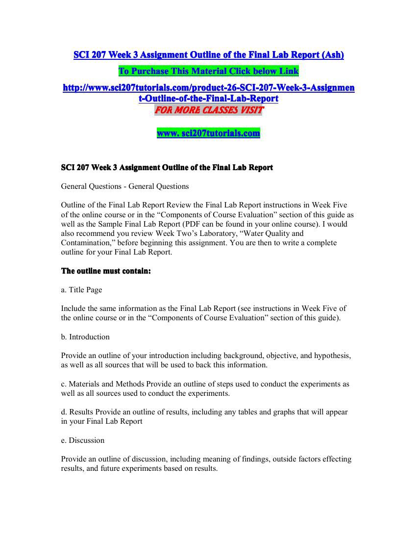 Chemistry lab report sample image