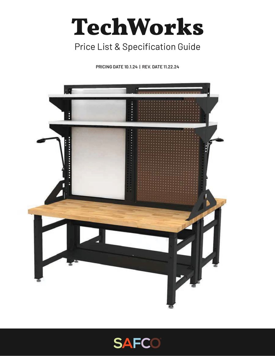 TechWorks Price List and Spec Guide by SAFCO Products - Flipsnack