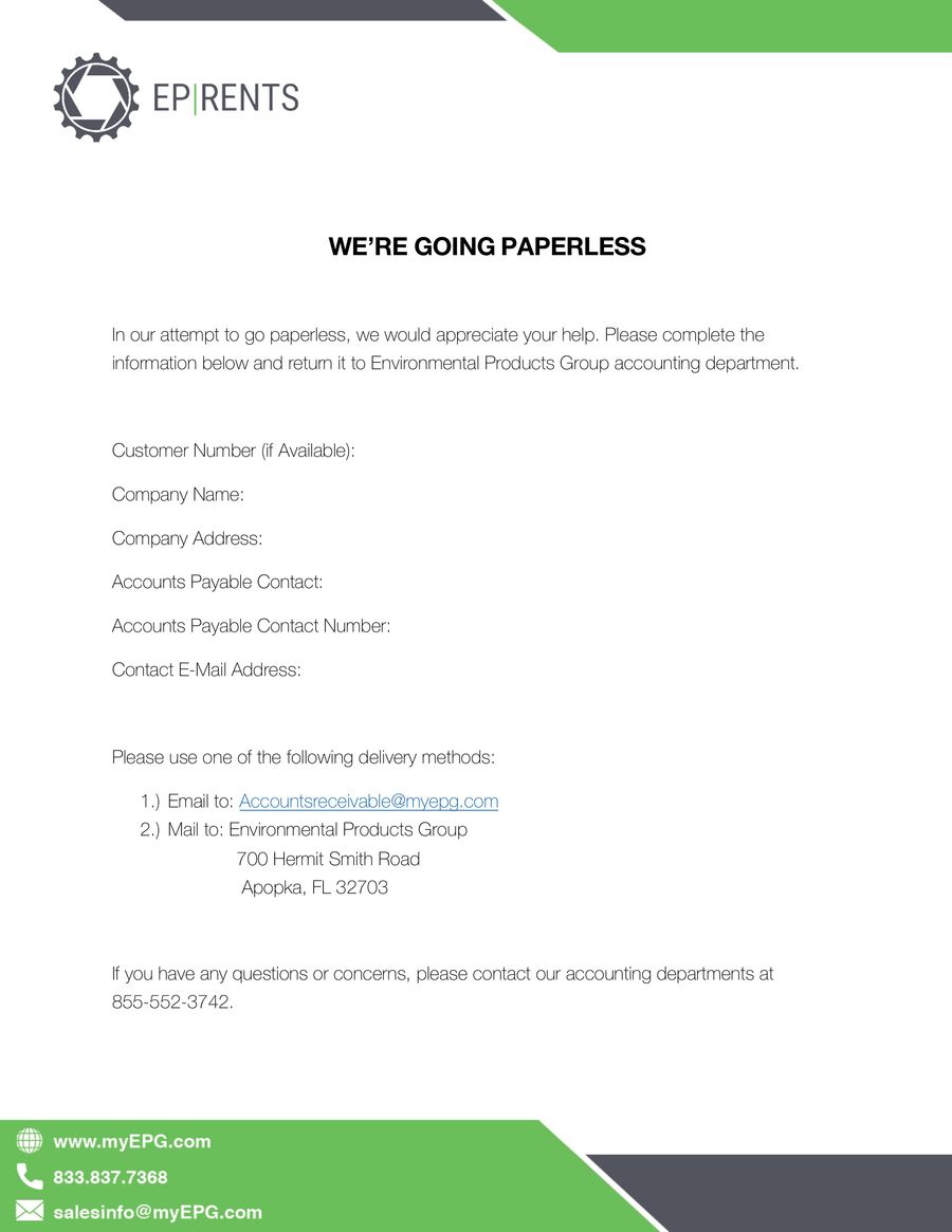 Paperless invoices form by Julie Nave - Flipsnack