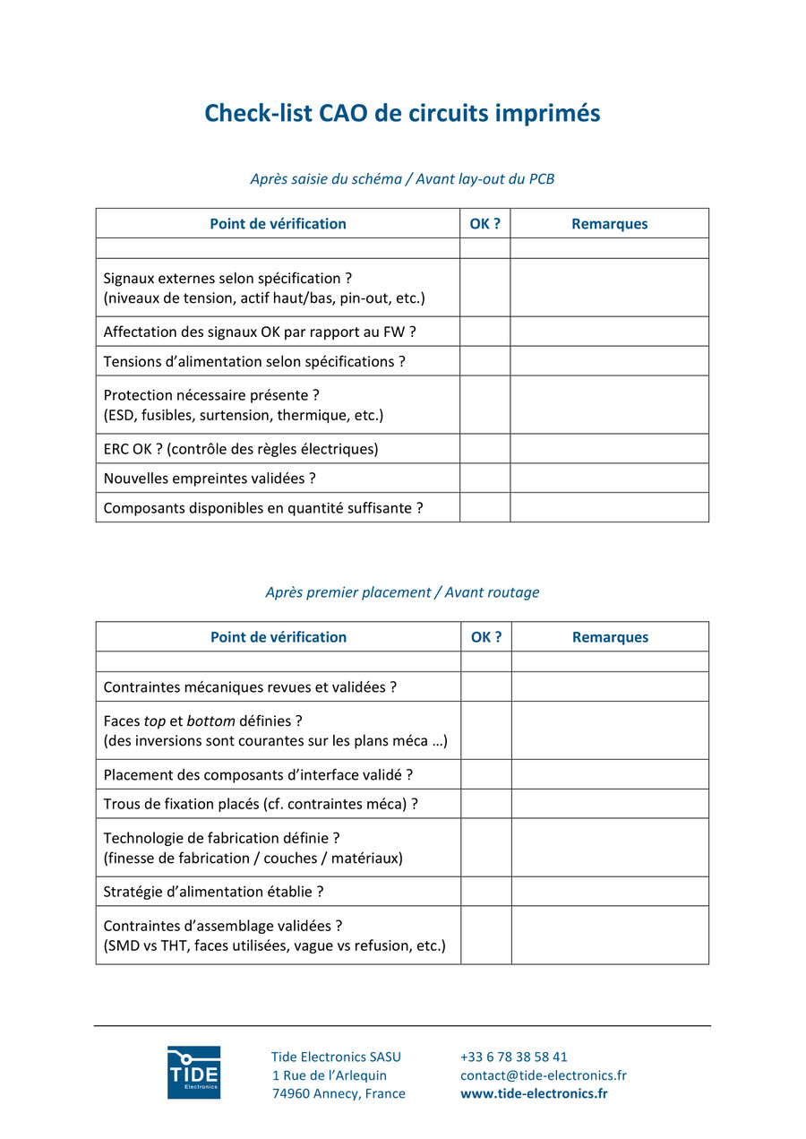 PCB Layout Checklist Example (Fr) by - Flipsnack