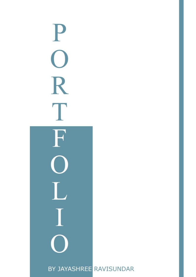 PORTFOLIO 2023 by Jayashree Ravisundar - Flipsnack