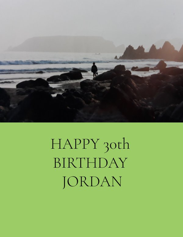 HAPPY 30TH BIRTHDAY JORDAN by doulacareparis - Flipsnack