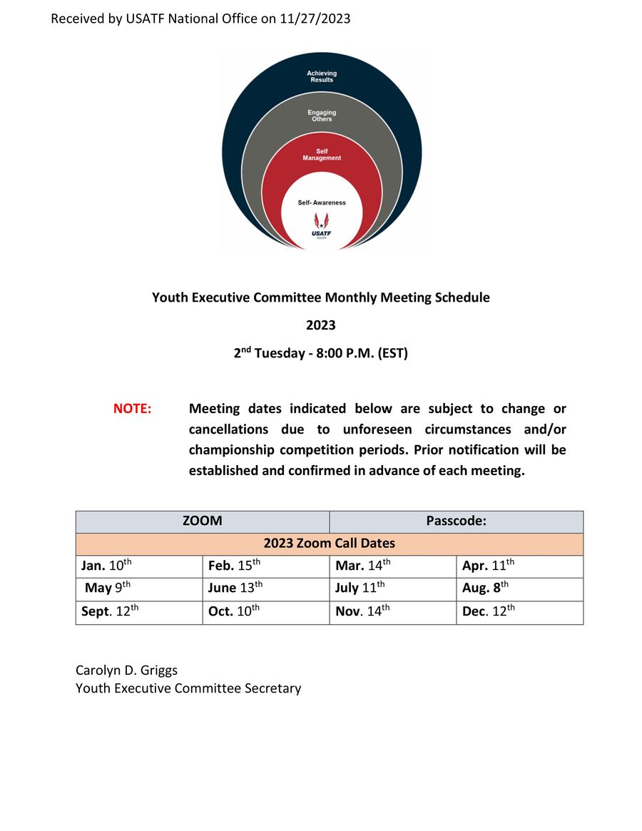 FY 23 Youth Executive Committee Meeting Schedule by sarah.linehan ...