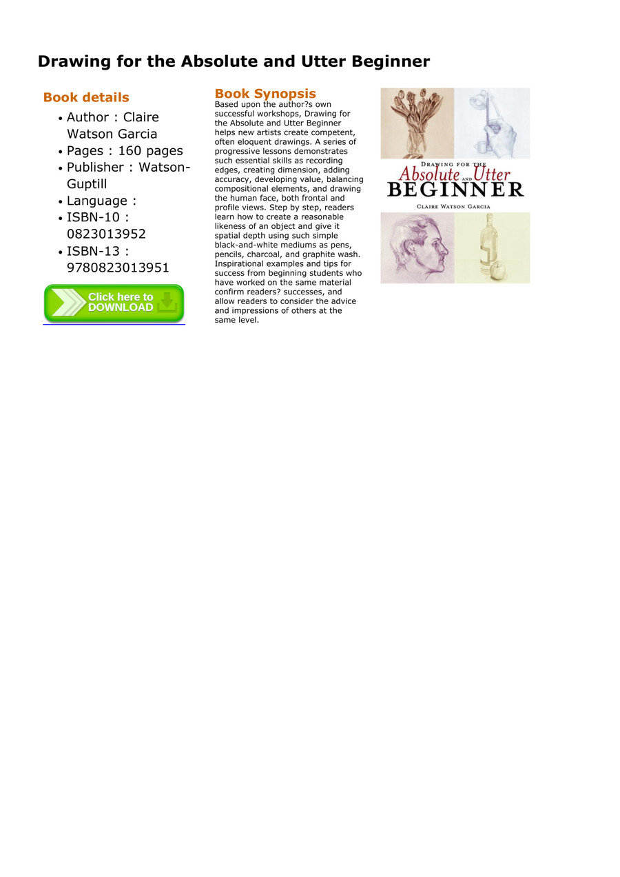 Drawing For The Absolute And Utter Beginner By Druvakauu93uu93 Flipsnack