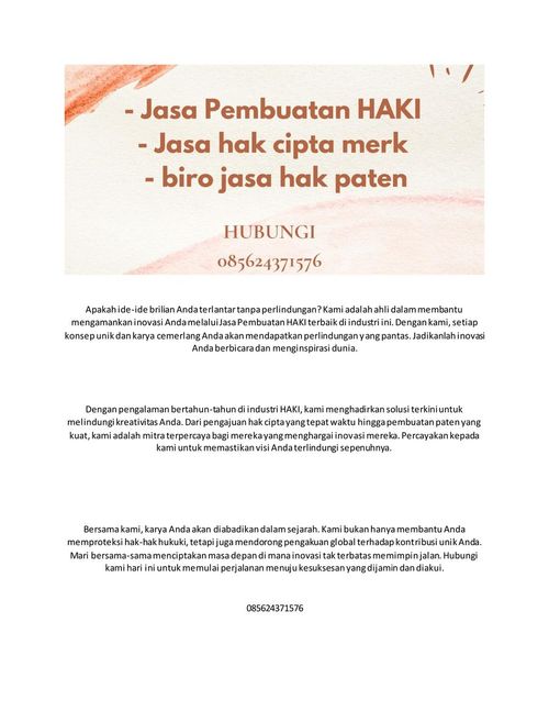 081316144212,jasa pembuatan haki keren cihampelas