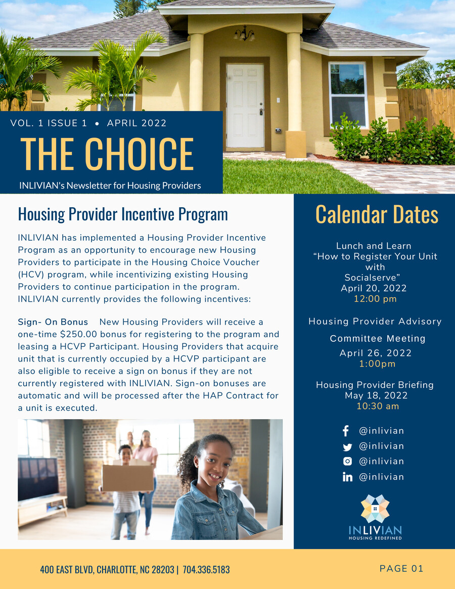 The Choice Housing Provider Newsletter (1) by Cheron Porter - Flipsnack