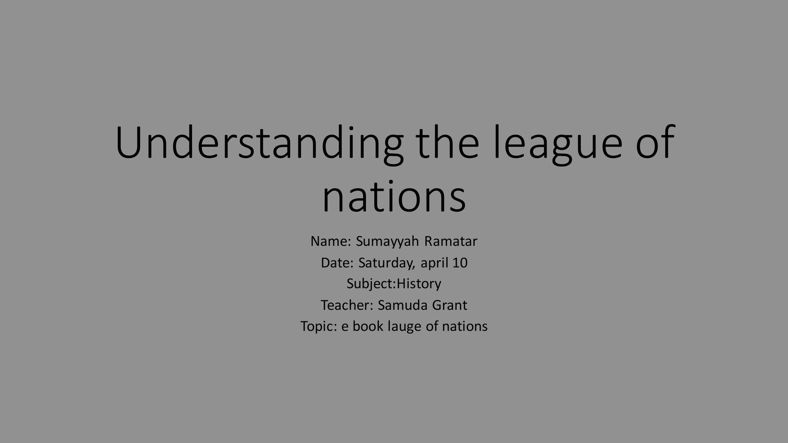 Presentation 1 (1) by sumayyah ramatar - Flipsnack