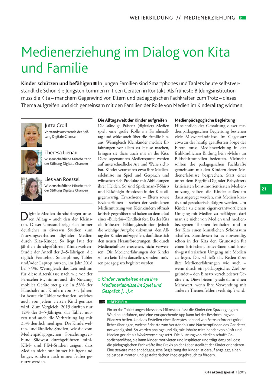 Medienerziehung Im Kindergarten Medienerziehung Im Frühen Kindesalter? Ja? – Aber Wie?