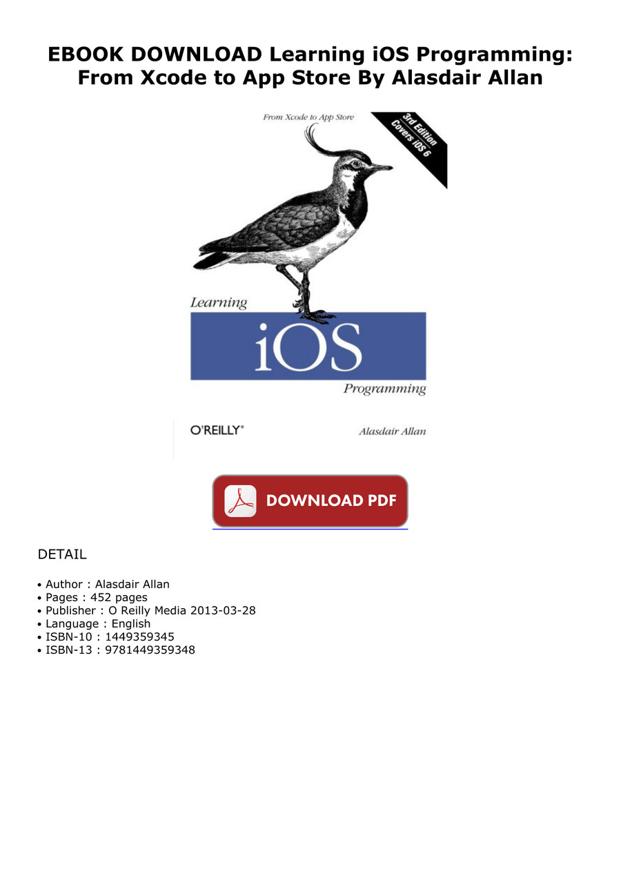 EBOOK DOWNLOAD Learning iOS Programming: From Xcode to App S by ...