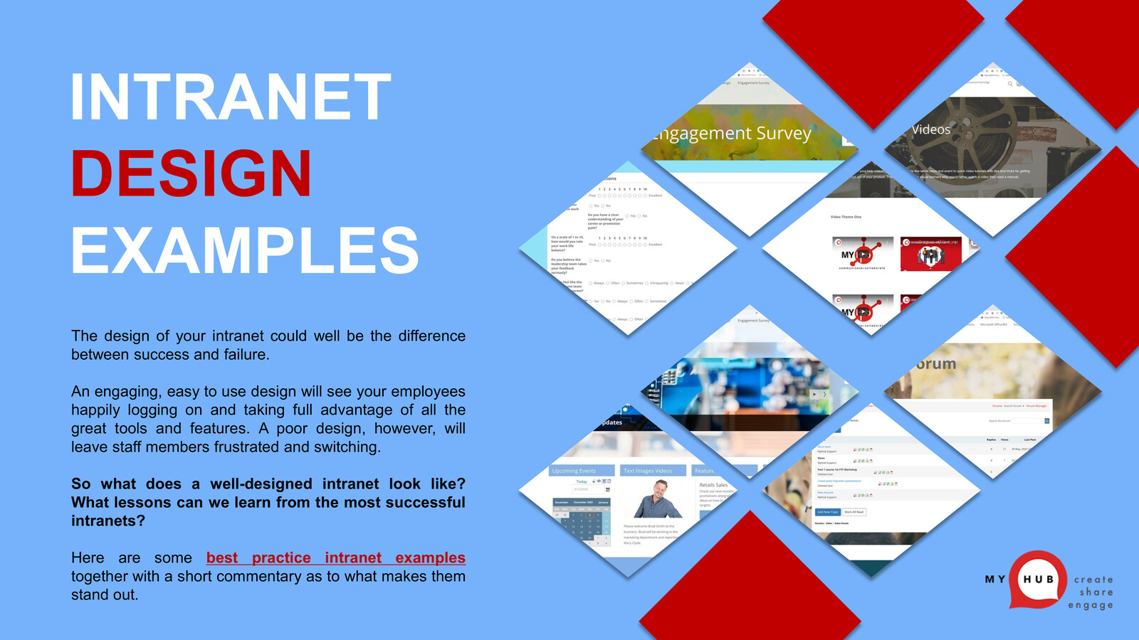Intranet Design Examples by MyHub - Flipsnack