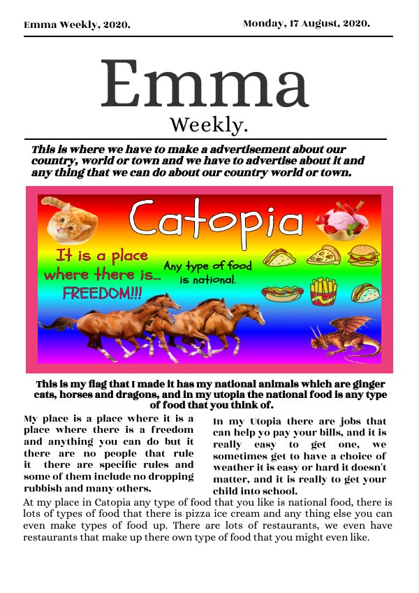 Utopia Advertisment. by Emma Sexton - Flipsnack
