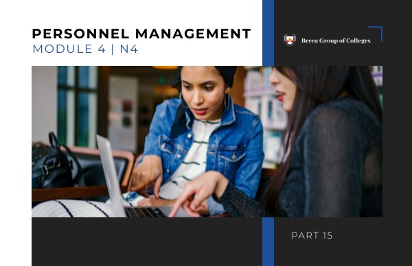 Personnel Management N4 Module 4 - Part 15 by E-Publishing - Flipsnack