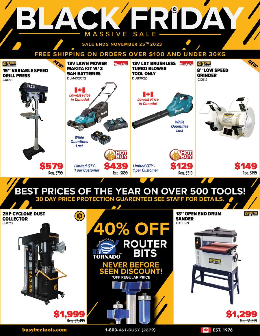 Busy Bee Tools Black Friday Flyer by busy bee tools Flipsnack