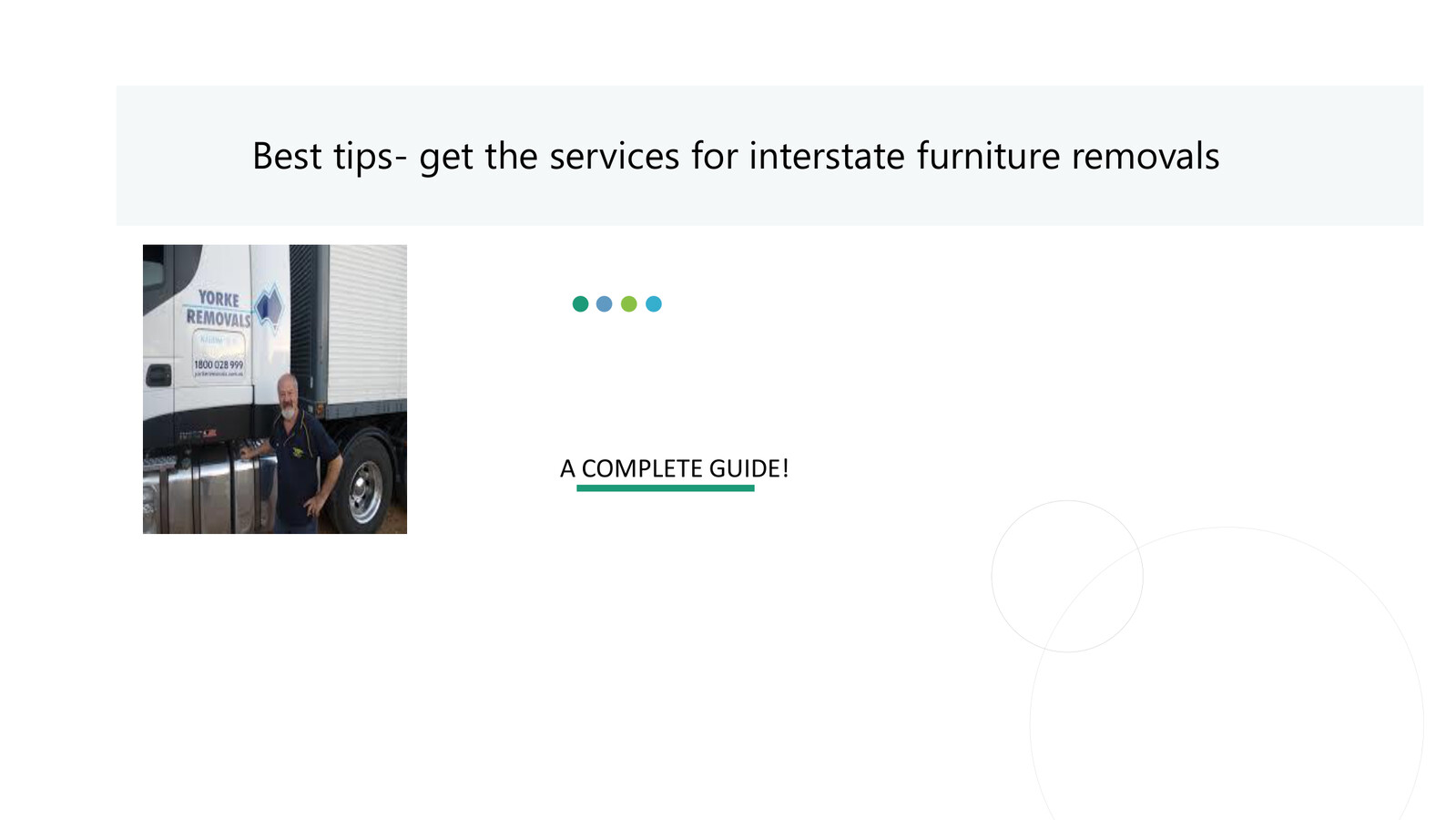Best tips get the services for interstate furniture removal by