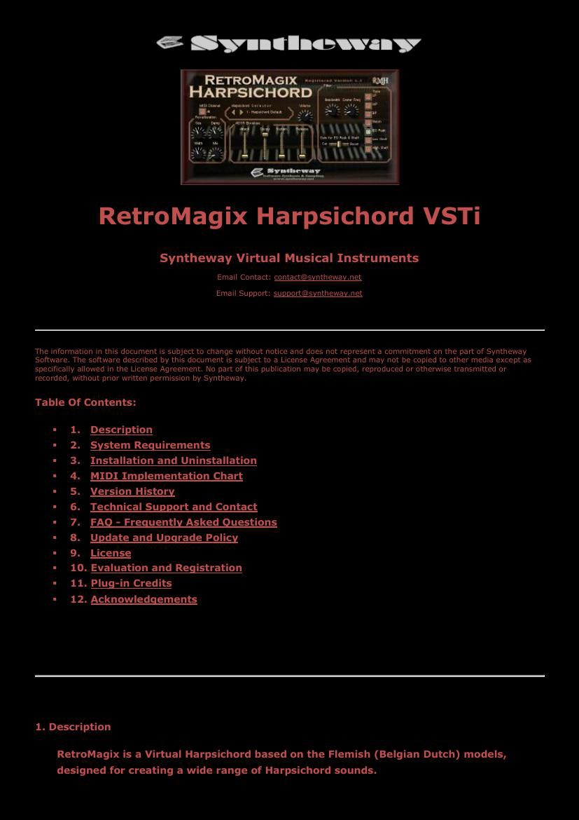 RetroMagix Harpsichord VSTi Plugin Software by Syntheway by... Flipsnack