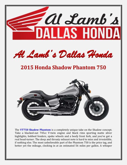 2015 Honda Shadow >> Al Lamb S Dallas Honda 2015 Honda Shadow Phantom 750 By 2015 Honda Shadow >> Al Lamb S Dallas Honda 2015 Honda Shadow Phantom 750 By