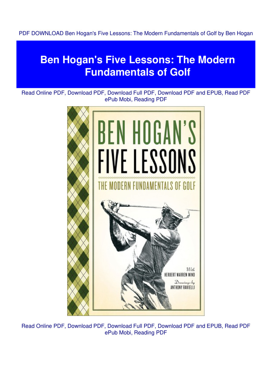 Ben hogan 5 outlet lessons pdf