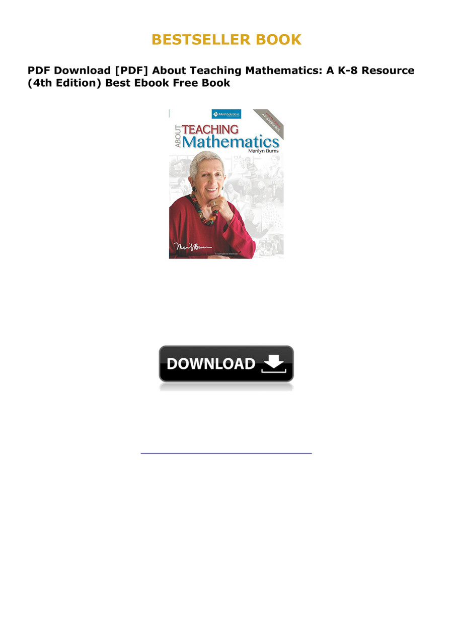 [PDF] About Teaching Mathematics: A K-8 Resource (4th Editio by ...