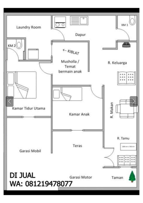 MURAH!!! WA 0812-1947-8077, Rumah Bagus Sederhana Dijual Di Tana