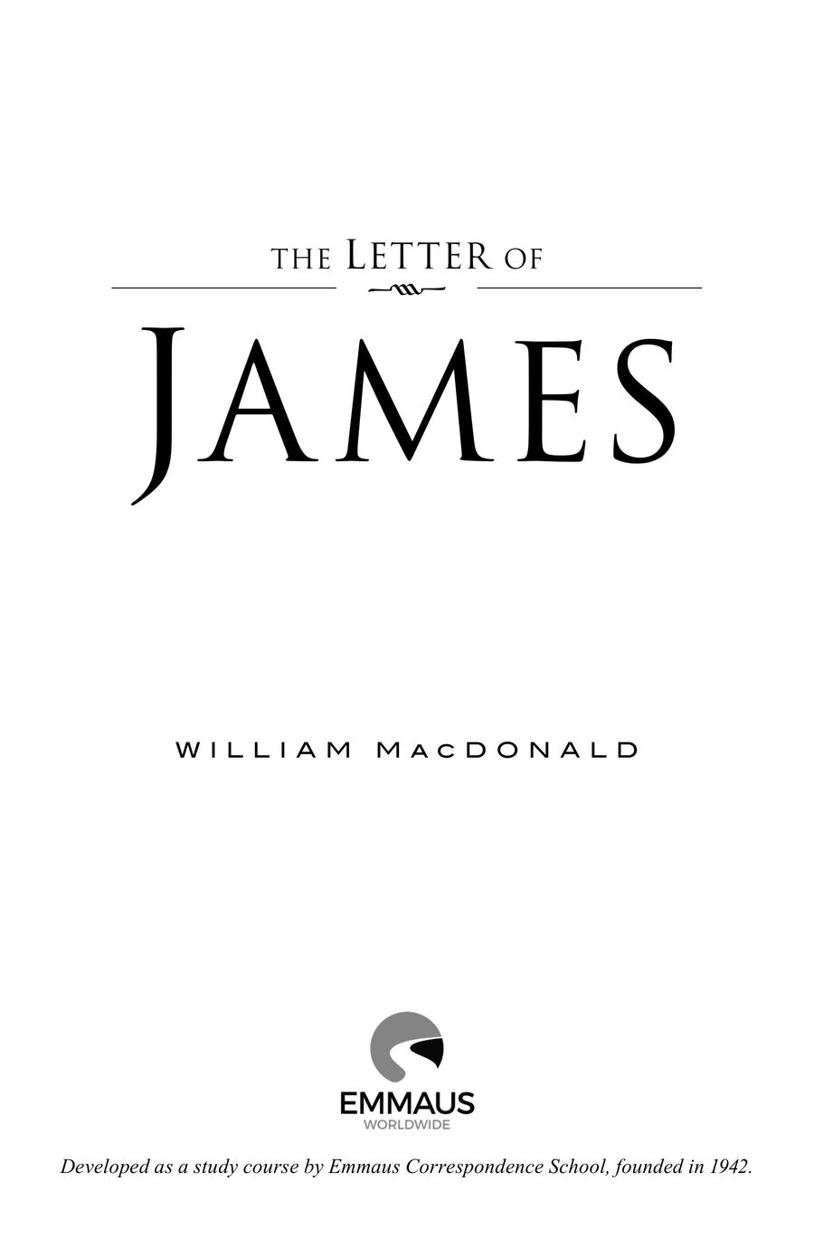 Letter Of James The By Emmaus Worldwide Flipsnack