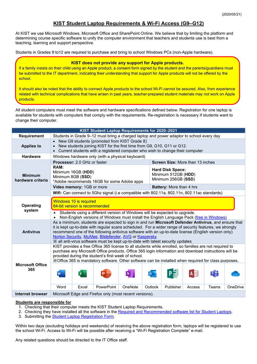 Student Laptop Requirements (G9G12) by Dominic Arnold Flipsnack