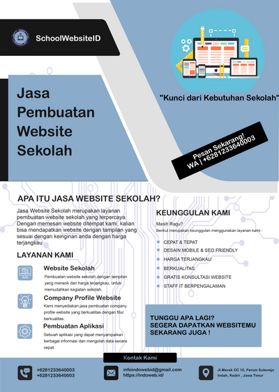 Jasa Pembuatan Website Sekolah | WA 0812–3364–0003