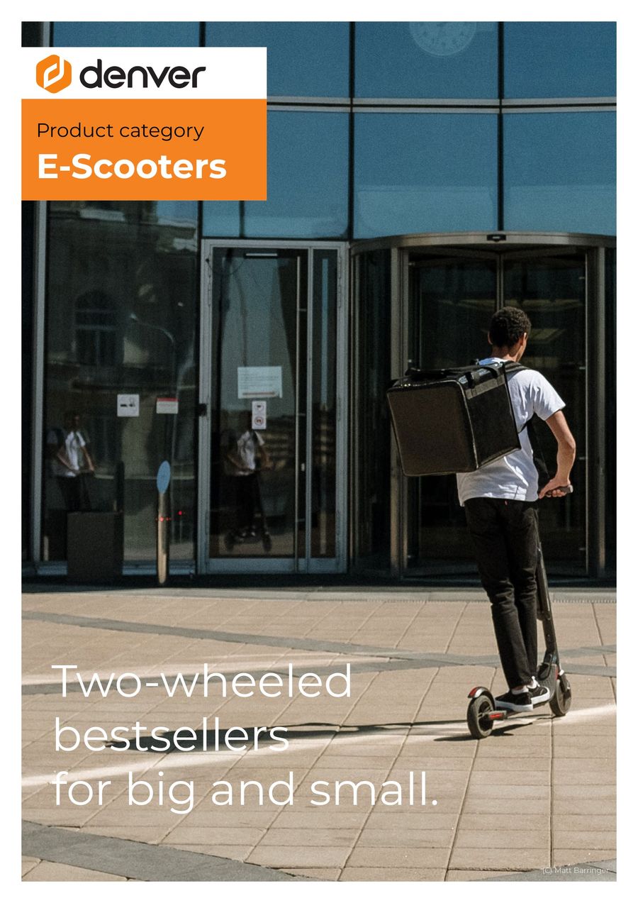 Denver Product Category EScooters January 2023 by Denver A/S Flipsnack